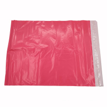 Eco friendly double tape poly pink mail envelope courier package bag for clothing package